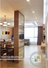 Thi công nội thất gỗ cao cấp chung cư hiện đại Huyndai HillState - Chị Thủy
