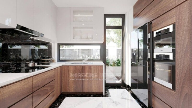 Là một người phụ nữ trong gia đình việc có một phòng bếp hoàn hảo vừa đáp ứng mọi công năng vừa đem lại niềm vui thú là điều vô cùng cần thiết. Với sự {thiết yếu cũng như phát triển mạnh mẽ vật liệu nội thất, tính thẩm mỹ ngày càng khắt khe, bạn có thể nhanh chóng có được mẫu thiết kế không gian phòng bếp tuyệt đẹp cho mình như trong mẫu thiết kế nội thất phòng bếp tại biệt thự Vinhomes Imperia Hải Phòng. Thiết kế phòng bếp, tủ bếp gỗ An Cường