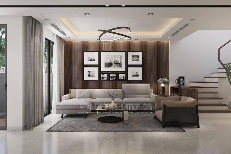 Trang trí tường phòng khách hiện đại đẹp độc đáo với bộ tranh địa danh nổi tiếng8 ảnh.